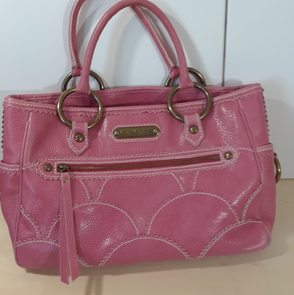 Isabella Fiore leather salmon bag